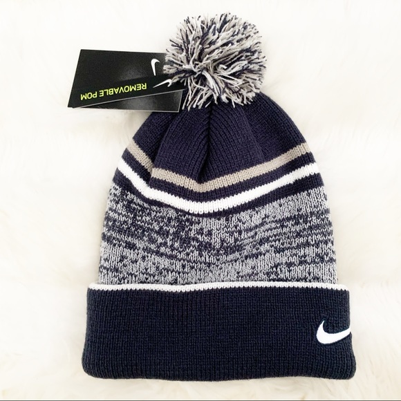 nike beanie hats with pom